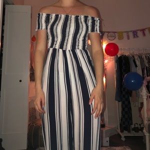 Striped jumpsuit